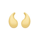 Brinco Dourado Gota Curvada Média