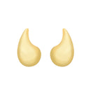Brinco Dourado Gota Curvada Grande