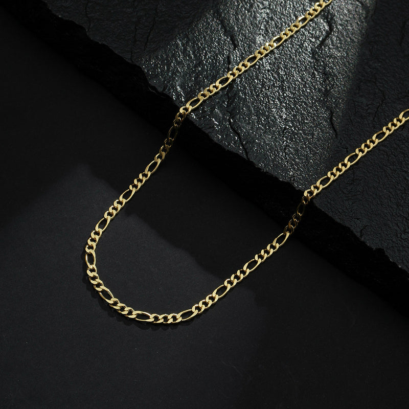 Corrente Dourada Masculina Elo 3 por 1 &