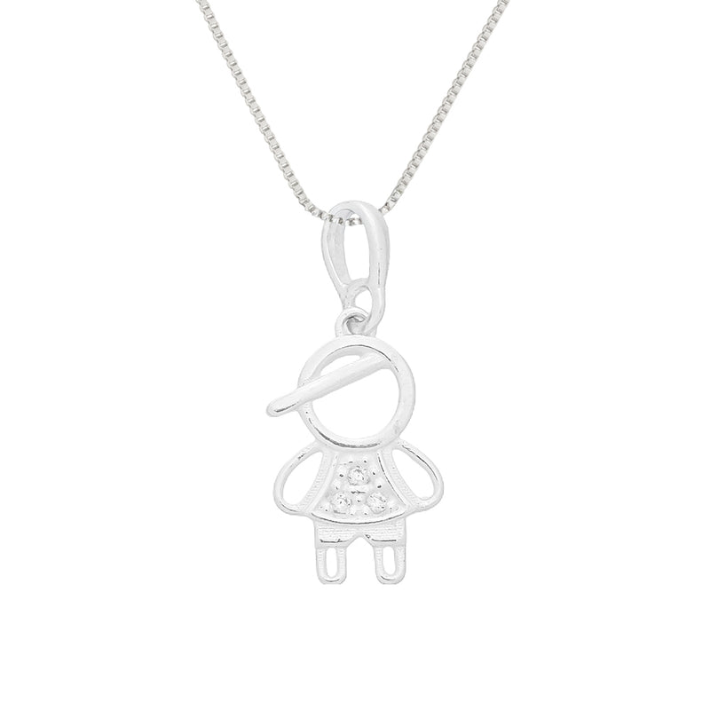 Colar Filho com Zircônia em Prata 925