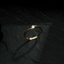 Anel Dourado Solitário Ponto de Luz Zircônia - Galeria