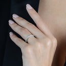 Anel Prateado Solitário Ponto de Luz Zircônia - Galeria