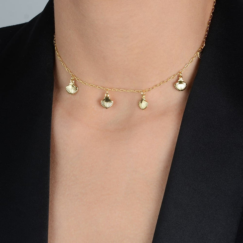 Colar Dourado de Concha - Galeria