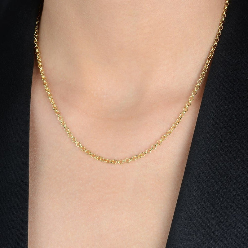 Corrente Dourada Elo Português - Galeria