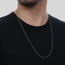 Corrente Prateada Masculina Elo 1 por 1 - Galeria